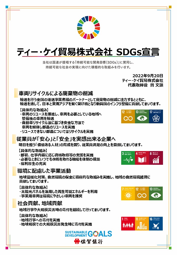 SDGs宣言書