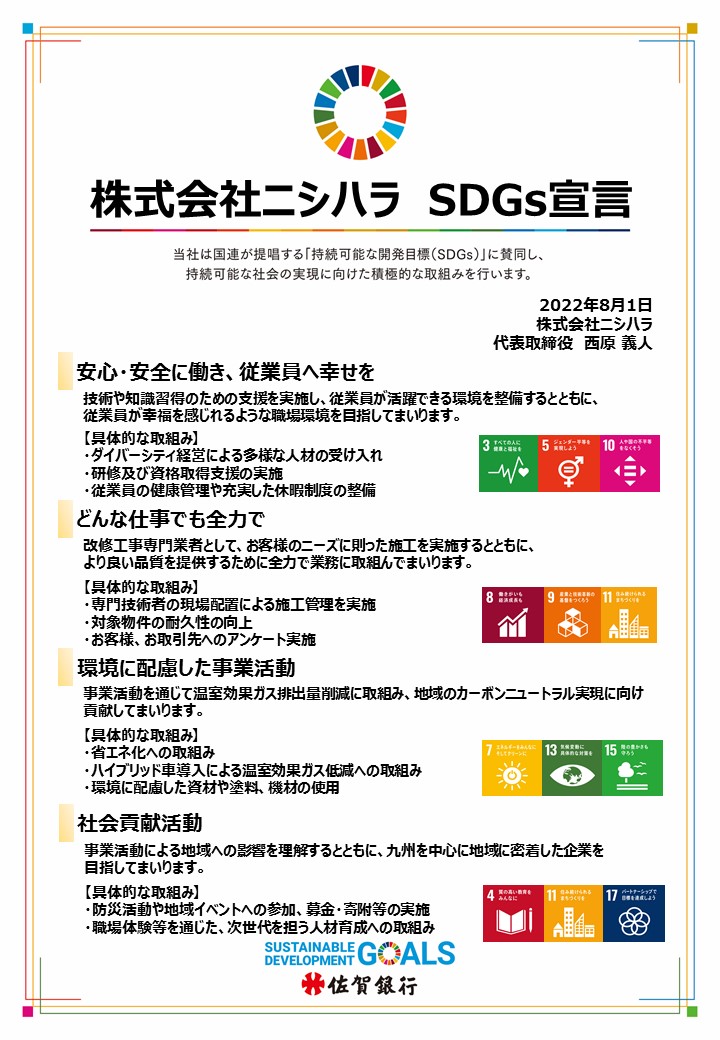 SDGs宣言書